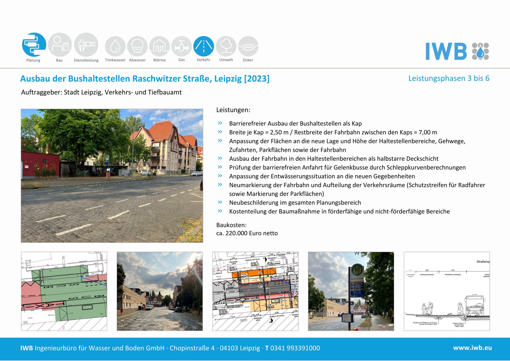 Ausbau der Bushaltestellen Raschwitzer Straße - Leipzig [2023] 